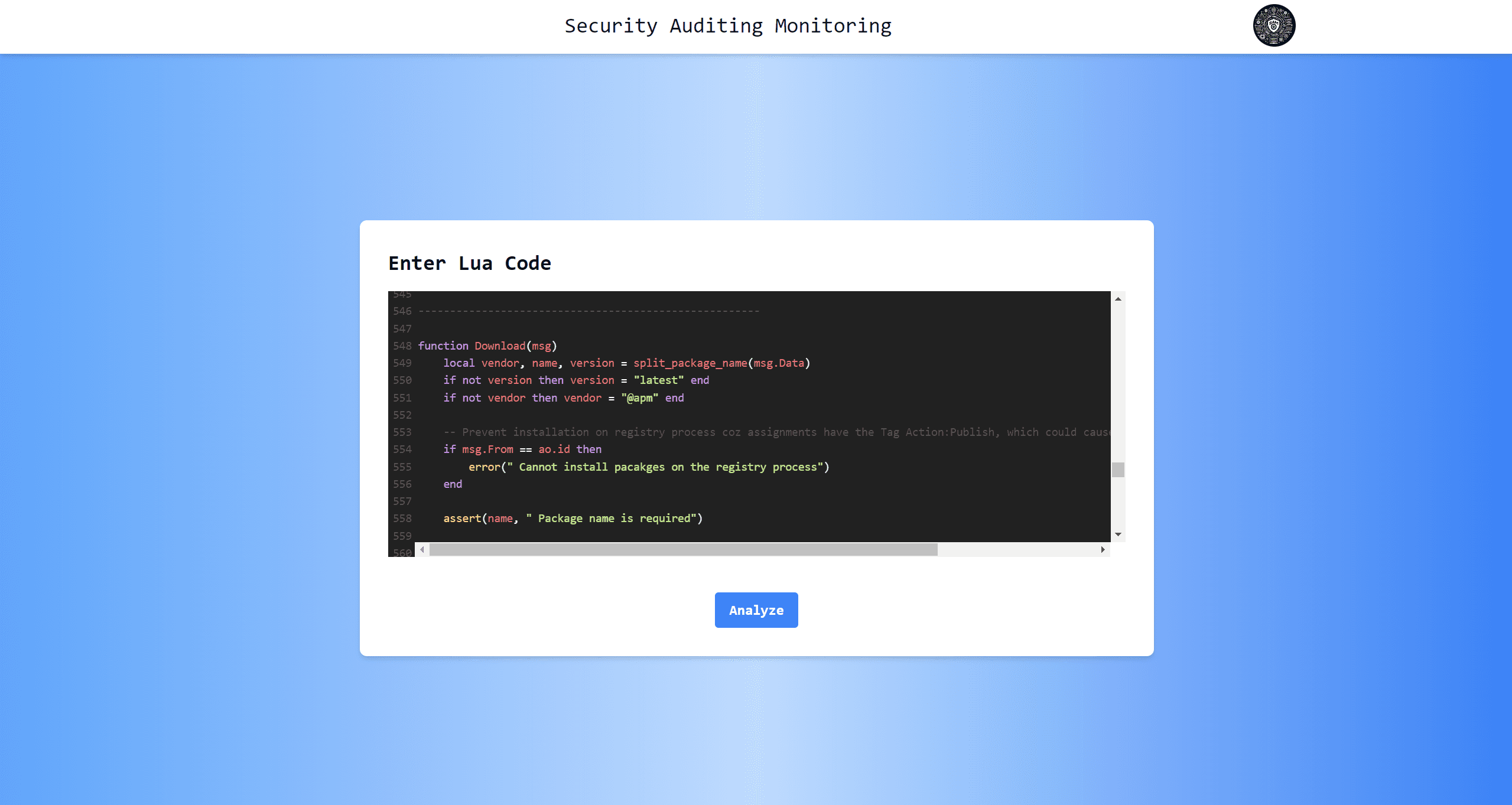 Lua Code Analyzer